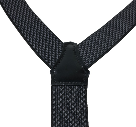Black Rhombus Elastic Braces