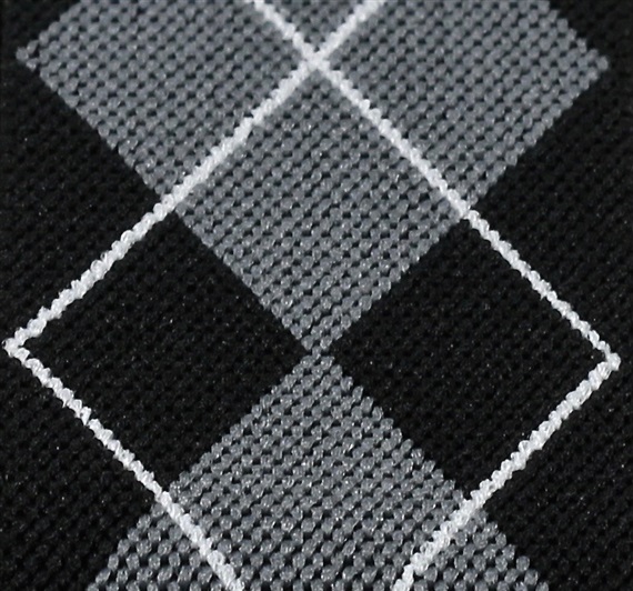 Black and Grey Diamond Argyle Elastic Braces