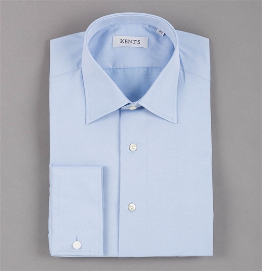Special Size Sky Blue Dress Shirt
