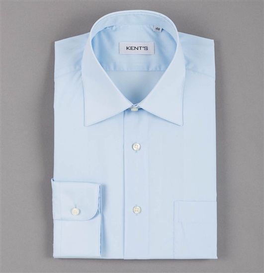 Special Size Sky Blue Dress Shirt