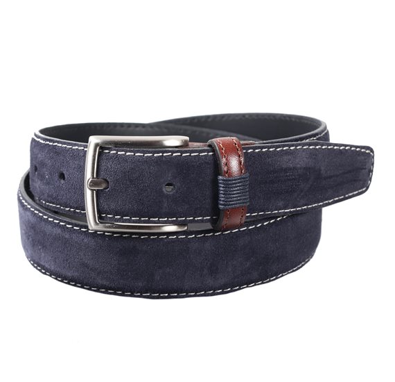 Teenager's Blue Suede Belt