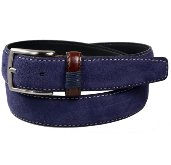 Blue Teenager Suede Belt