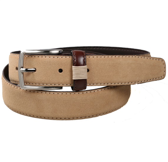 Teenager's Beige Suede Belt