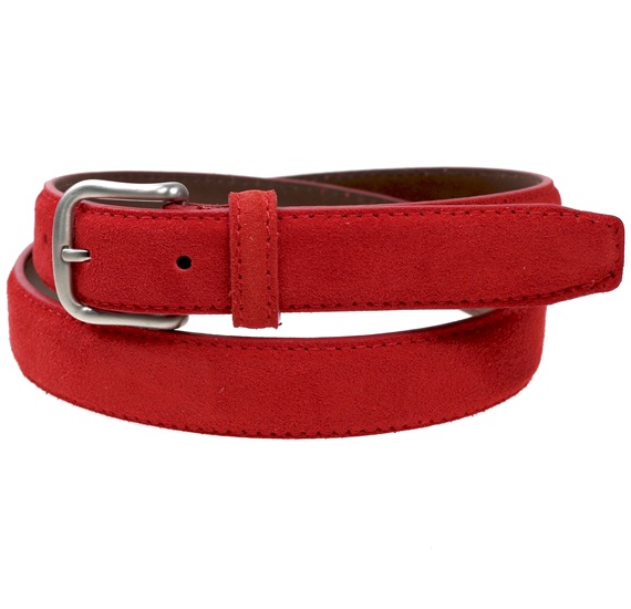 Boy's Red Suede Belt