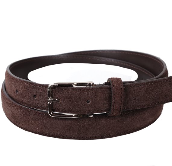Boy's Dark Brown Leather Belt