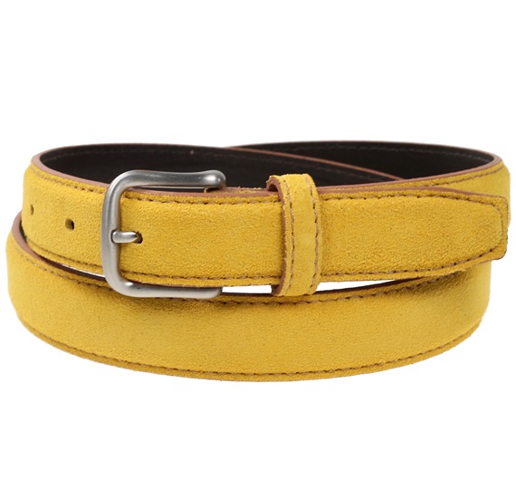 Boy's Yellow Leather Belt
