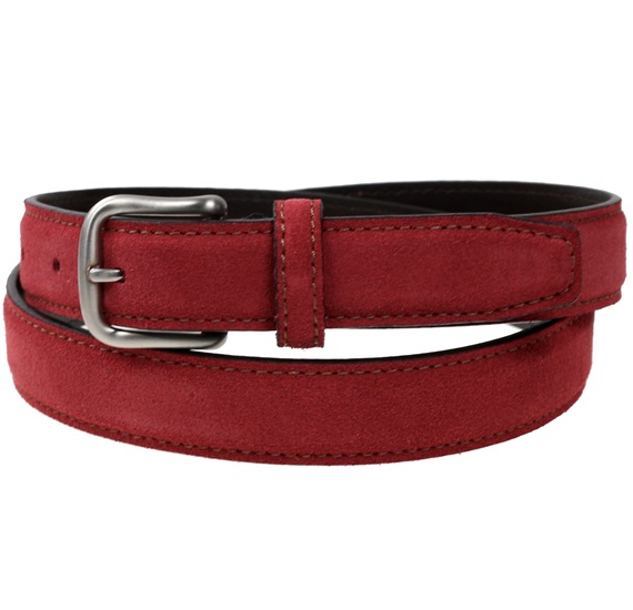 Boy's Garnet Leather Belt