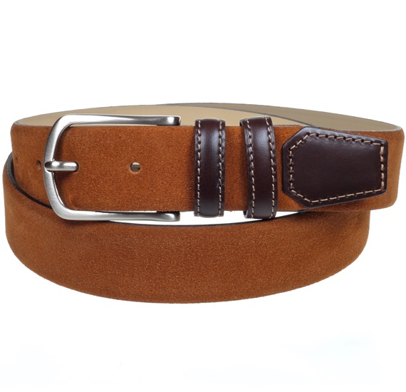 Caramel Brown Suede Belt
