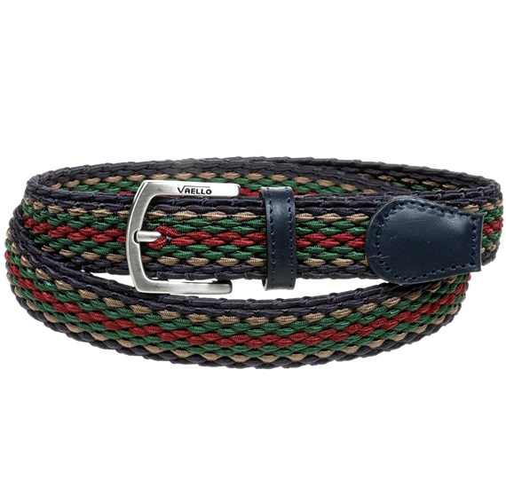 Boy's Blue Multicolor Elastic Belt