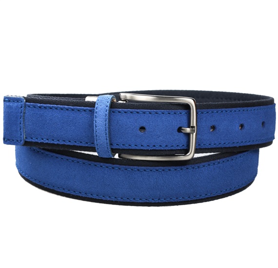 Royal Blue Suede Belt