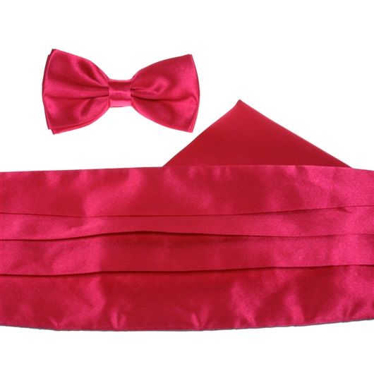 Cummerbund Fuchsia Set