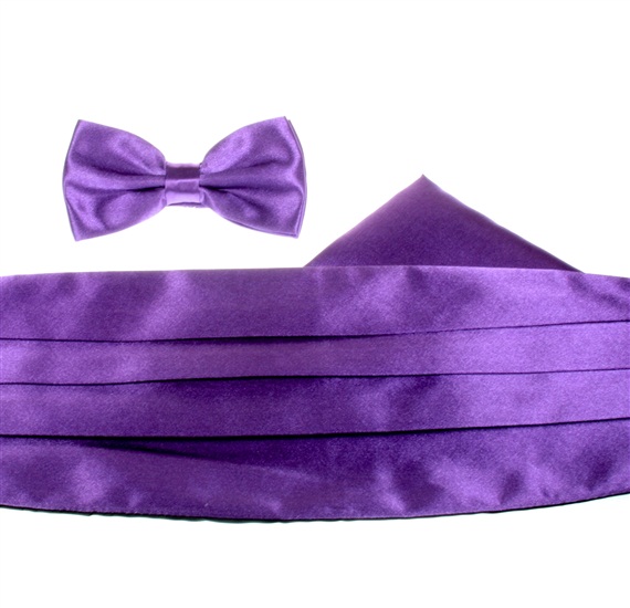 Cummerbund Purple Set