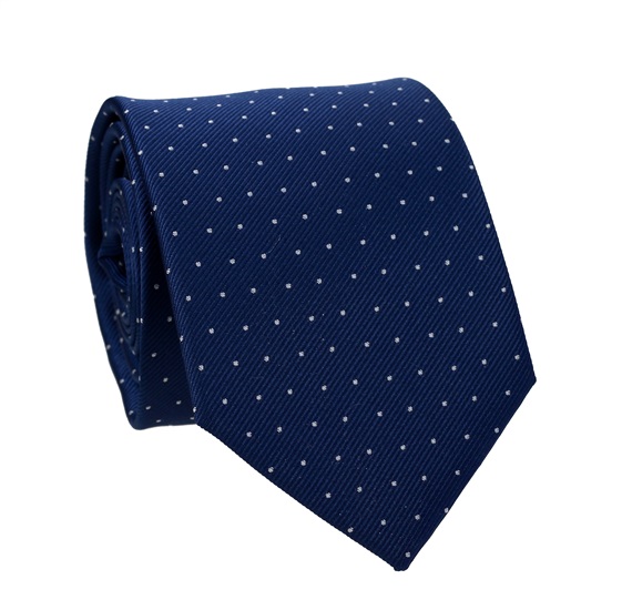 Navy Blue with White Dots Tie