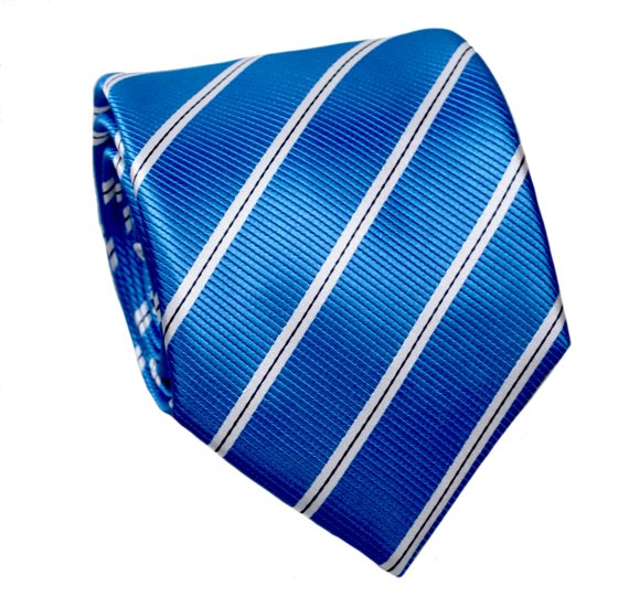 Royal Blue Striped Tie
