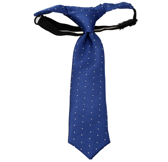 Blue Baby's Tie with White Dots