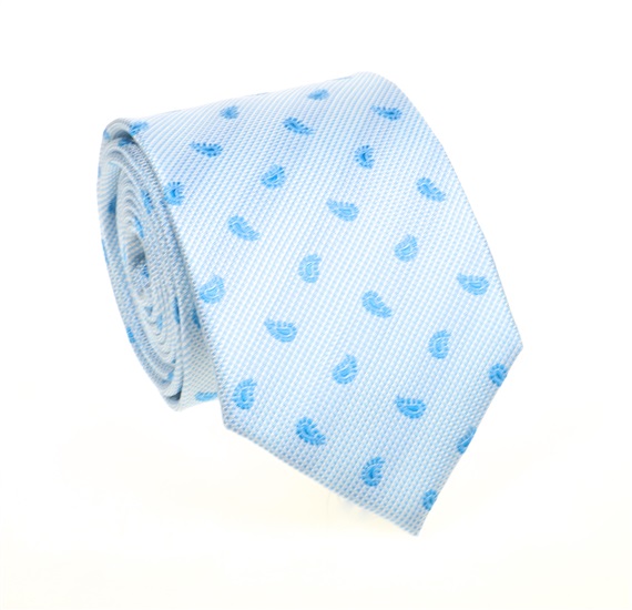 Blue Paisley Silk Tie
