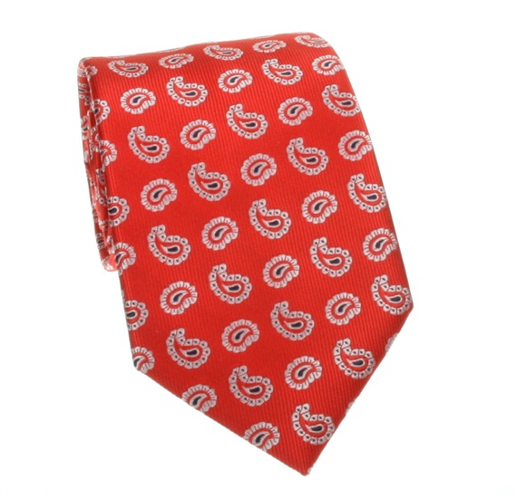 Red Paisley Tie