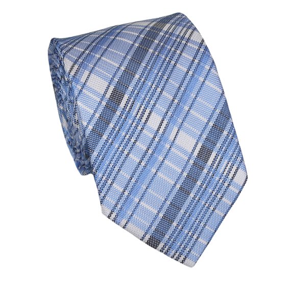 Blue Checked Tie