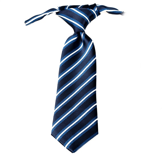 Dark Blue Stripes Baby's Tie