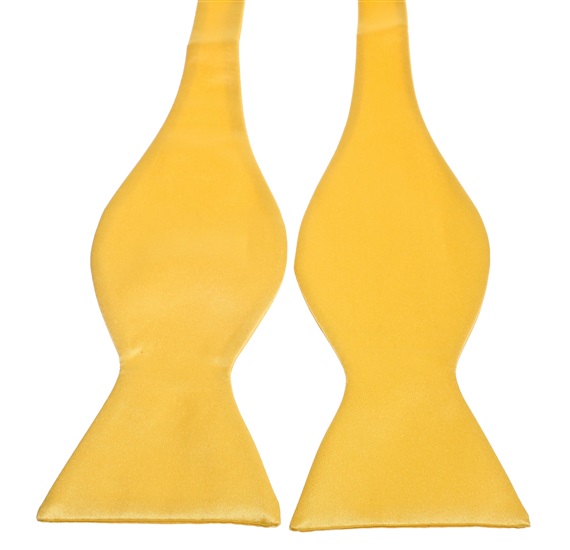 Yellow Self Bow Tie