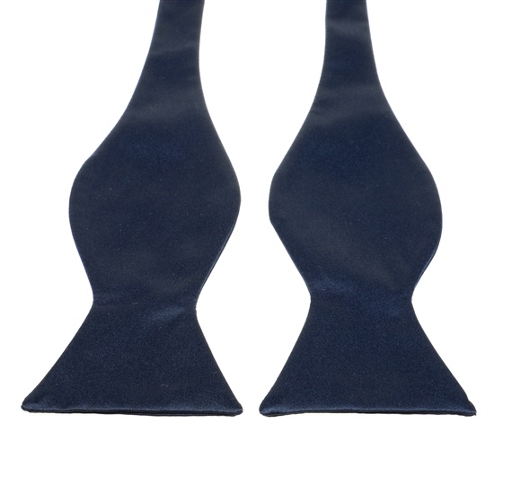 Deep Blue Self Bow Tie