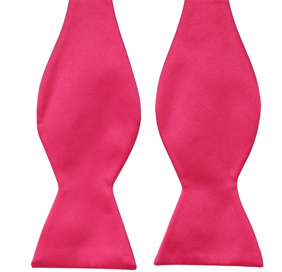 Fuchsia Self Bow Tie
