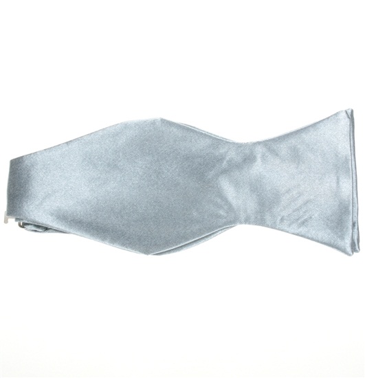Grey Self Bow Tie