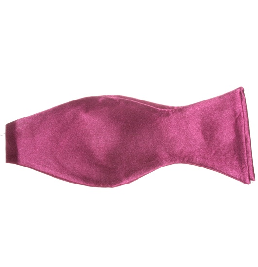 Magenta Self Bow Tie