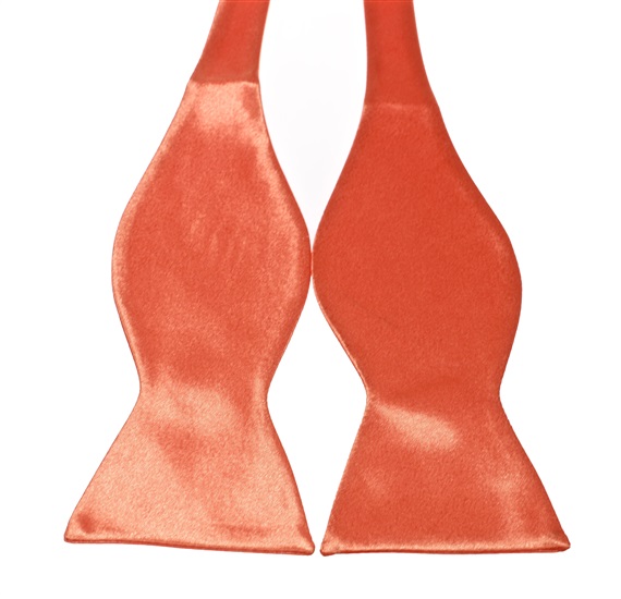 Orange Self Bow Tie