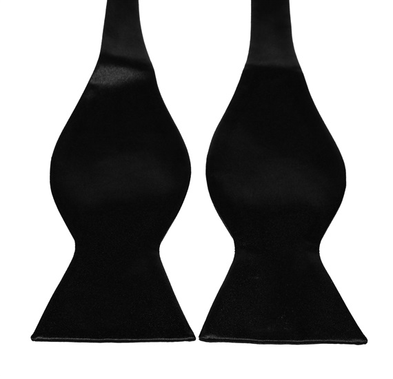 Black Self Bow Tie