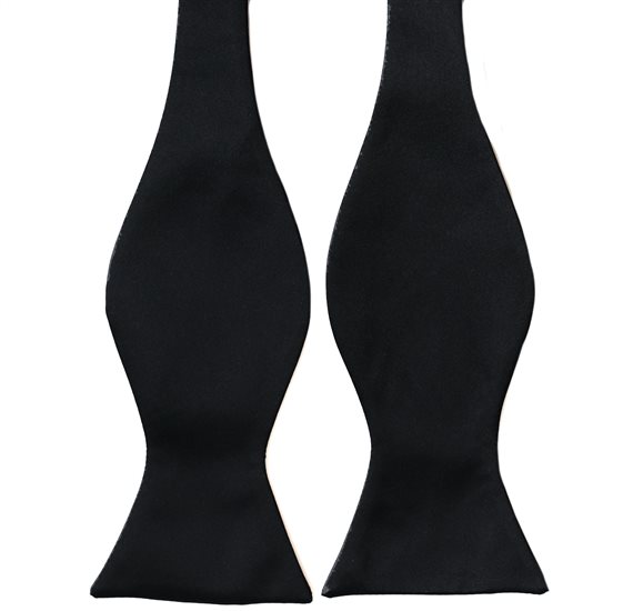 Black Self Bow Tie