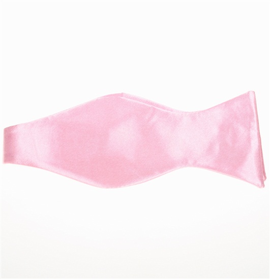 Pink Self Bow Tie