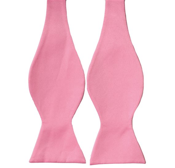 Pink Self Bow Tie