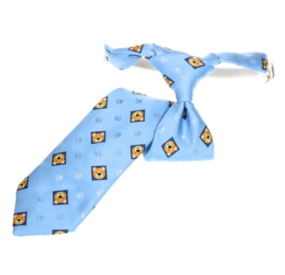 Boy's Sky Blue Teddy Bears Tie