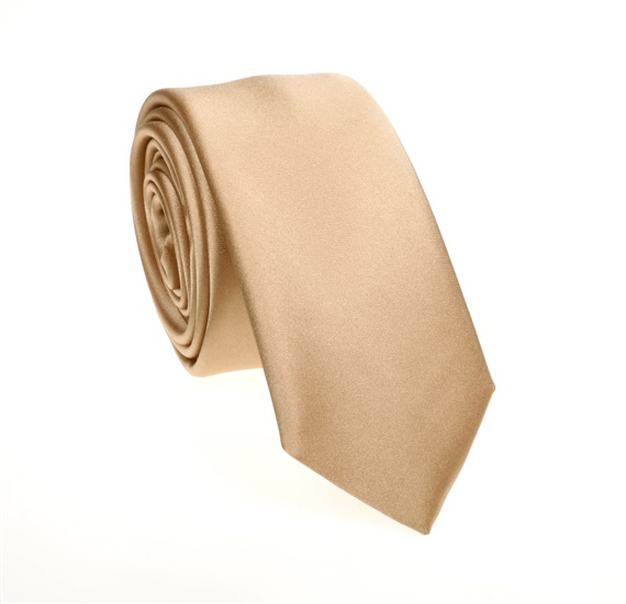 Beige Slim Tie