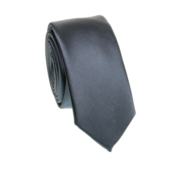 Dark Grey Slim Tie