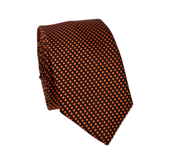 Terracotta Dots Slim Tie