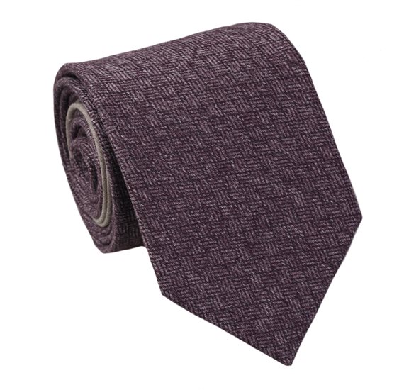 Purple Wool Tie