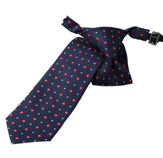 Boy's Blue with Flowers Tie