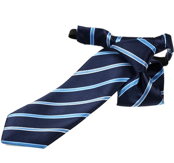 Boy's Dark Blue Stripped Tie