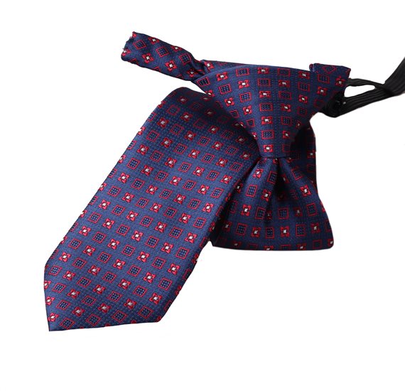 Boy's Blue with Red Clover Tie
