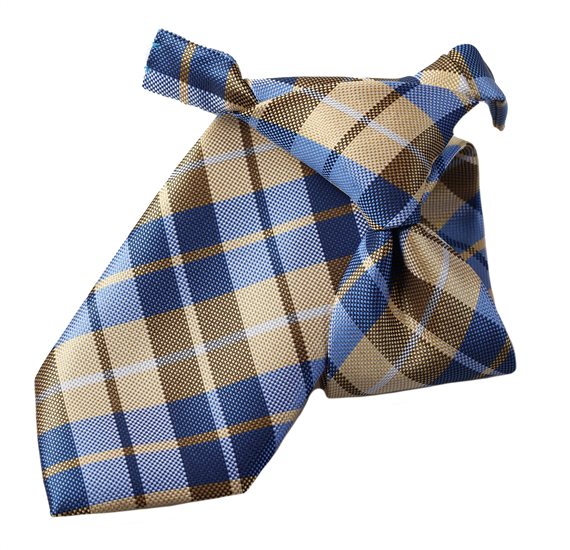 Boy's Yellow Tartan Tie
