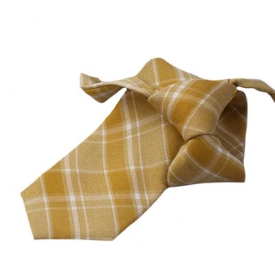 Boy's Checkered Yellow Tie