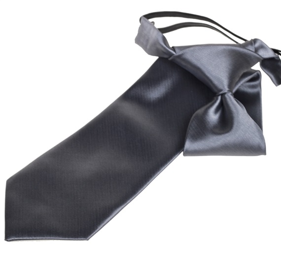 Boy's Dark Grey Tie