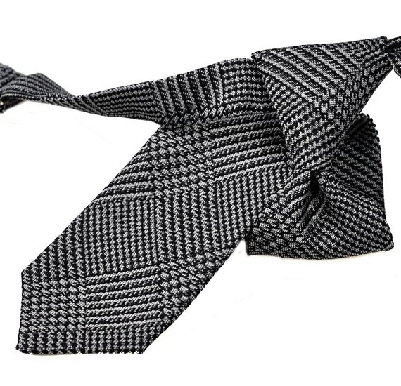 Boy's Prince of Wales Black and Grey Tie
