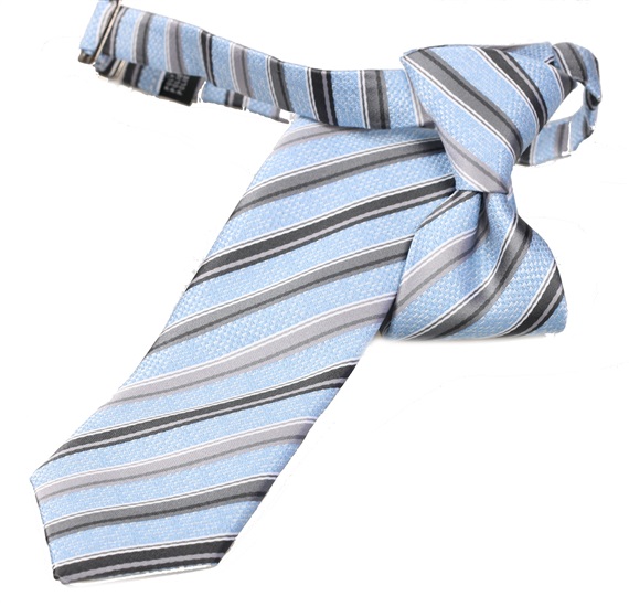 Boy's Blue Stripes Tie
