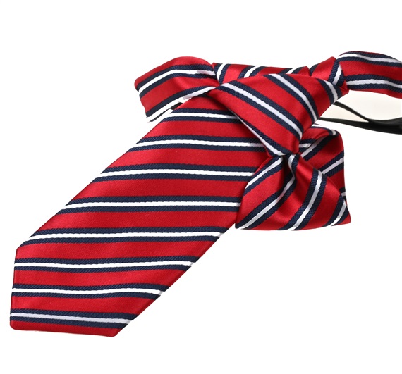 Boy's Red Stripped Tie