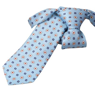 Boy's Florence Sky Blue Silk Tie