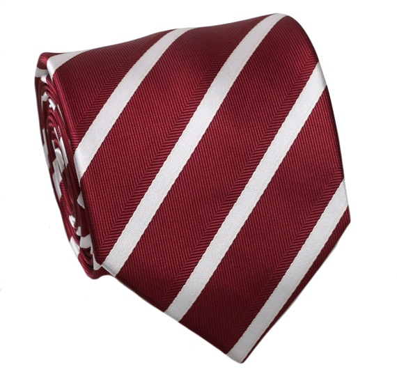 Burgundy Stripes Tie