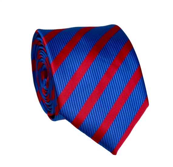 Blue and Red Stripes Tie